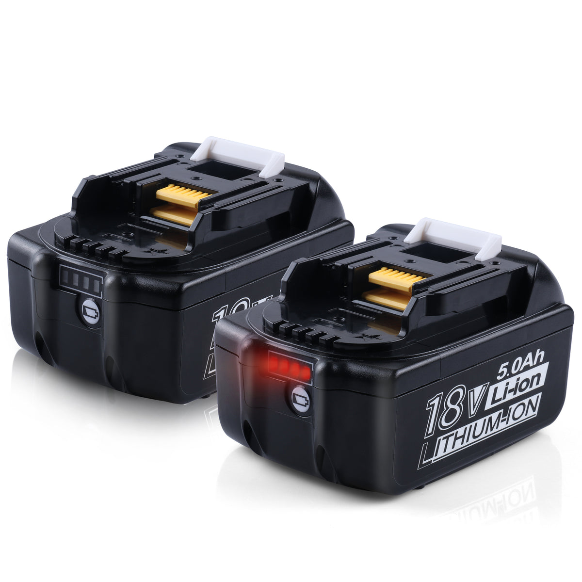 Pack de 5 machines 18V Li-Ion 5 Ah Pro + batteries + chargeur double +  MAKPAC DLX5090PTJ MAKITA - Outillage