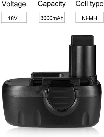 18V 3.0Ah NiMH WA3127 Replacement Battery For Worx - 8packs