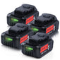 20V 5.0Ah Li-Ion DCB205 Replacement Battery For Dewalt - 4 packs