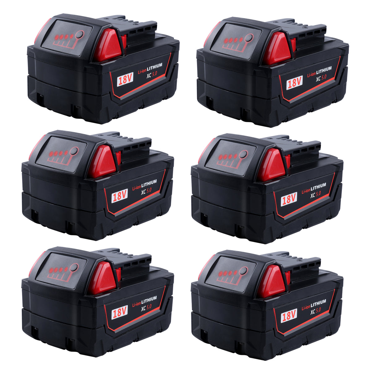 Batterie au lithium aste, 18V, 12,0 Ah, Remplacement pour Milwaukee M18,  XC, 48, 11, 1860, 48, 11, 1850, 1840, 48, 11, 1820, 24