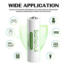 Lithium Batteries AA 8 Pack, Double A Batteries 3500mAh 1.5V Long Lasting for Blink Camera, Flashlight, Video Doorbell, Toys, Remote Control, Non-rechargeable