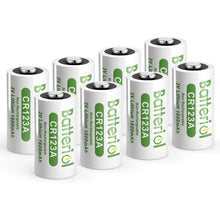 CR123A 3V Lithium Battery 8 Pack, 123 Batteries Lithium High Capacity for Alarm Smart Sensors, Home Security Automation Devices. (Non-Rechargeable)