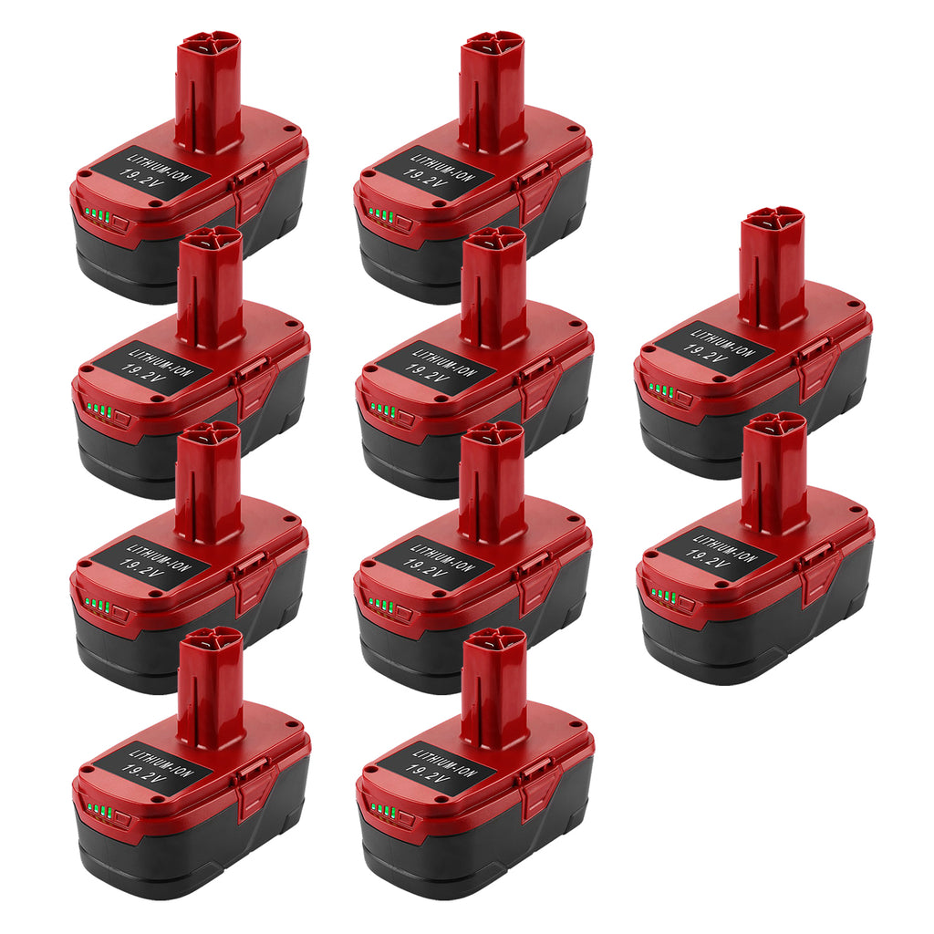 10 packs craftsman battery with nice price