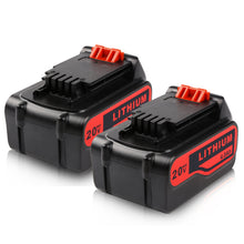 2 Pack 4.0Ah 20V LBXR20 Replacement Lithium Battery for Black and Decker 20Volt Max LBXR4020