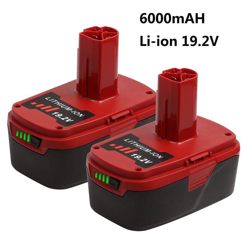 2 pack 6Ah 19.2V Craftsman replacement battery