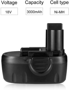 18V 3.0Ah NiMH WA3127 Replacement Battery For Worx - 4packs