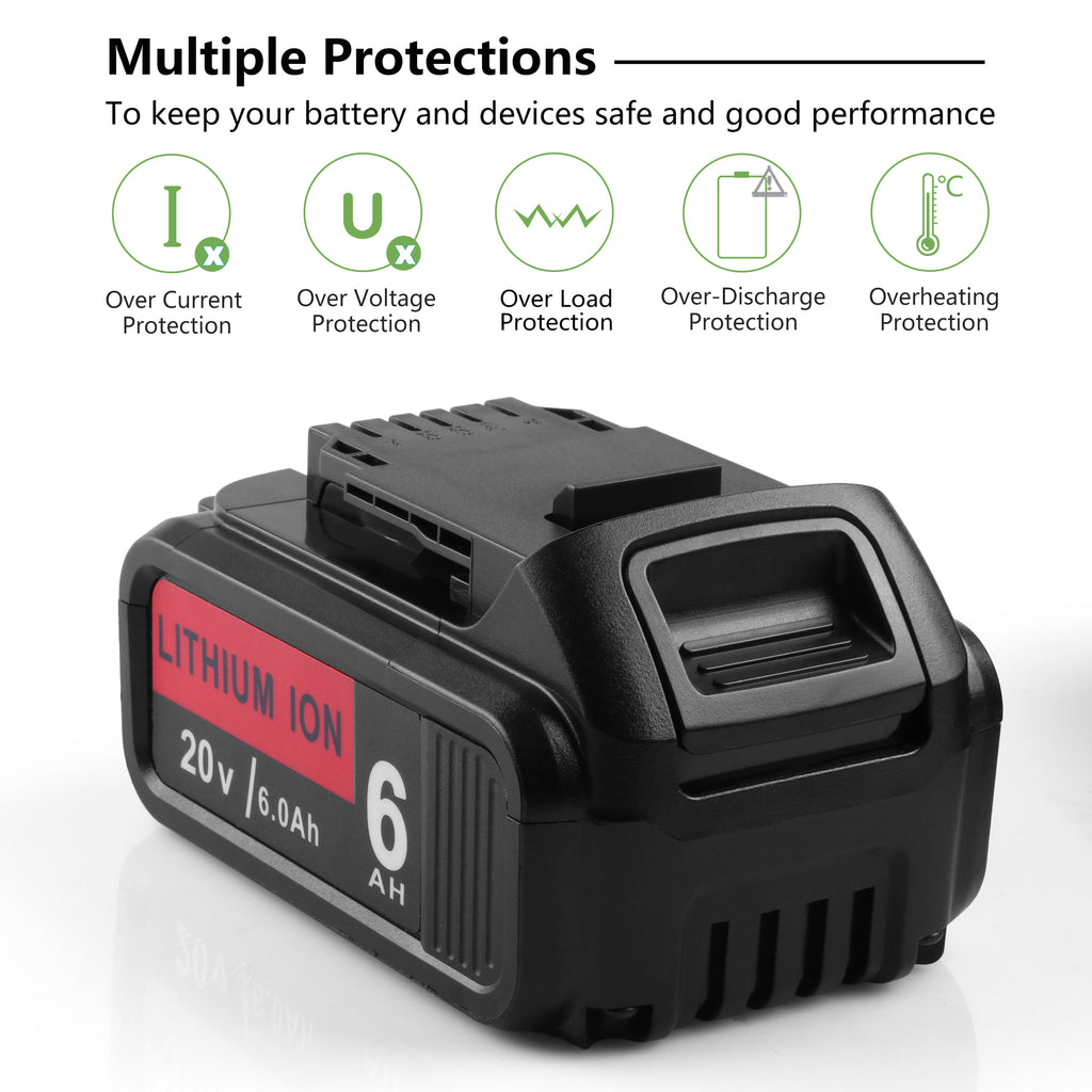 Dewalt 20V 6Ah Replacement Battery