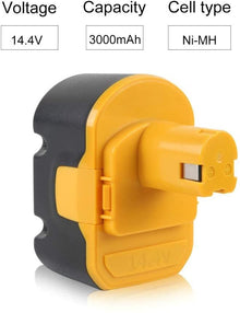 14.4V 3.0Ah Ni-MH 130224010 Replacement Battery For Ryobi - 2packs