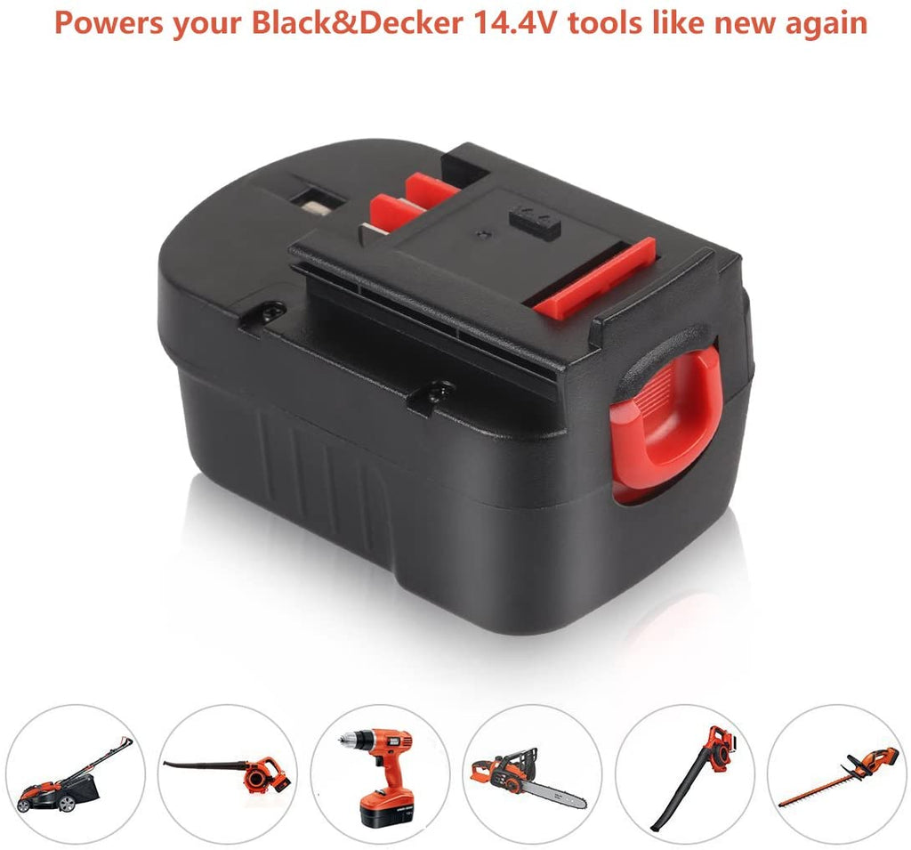 Power Tool Battery For BLACK & DECKER 14.4V & FIRESTORM FS140BX