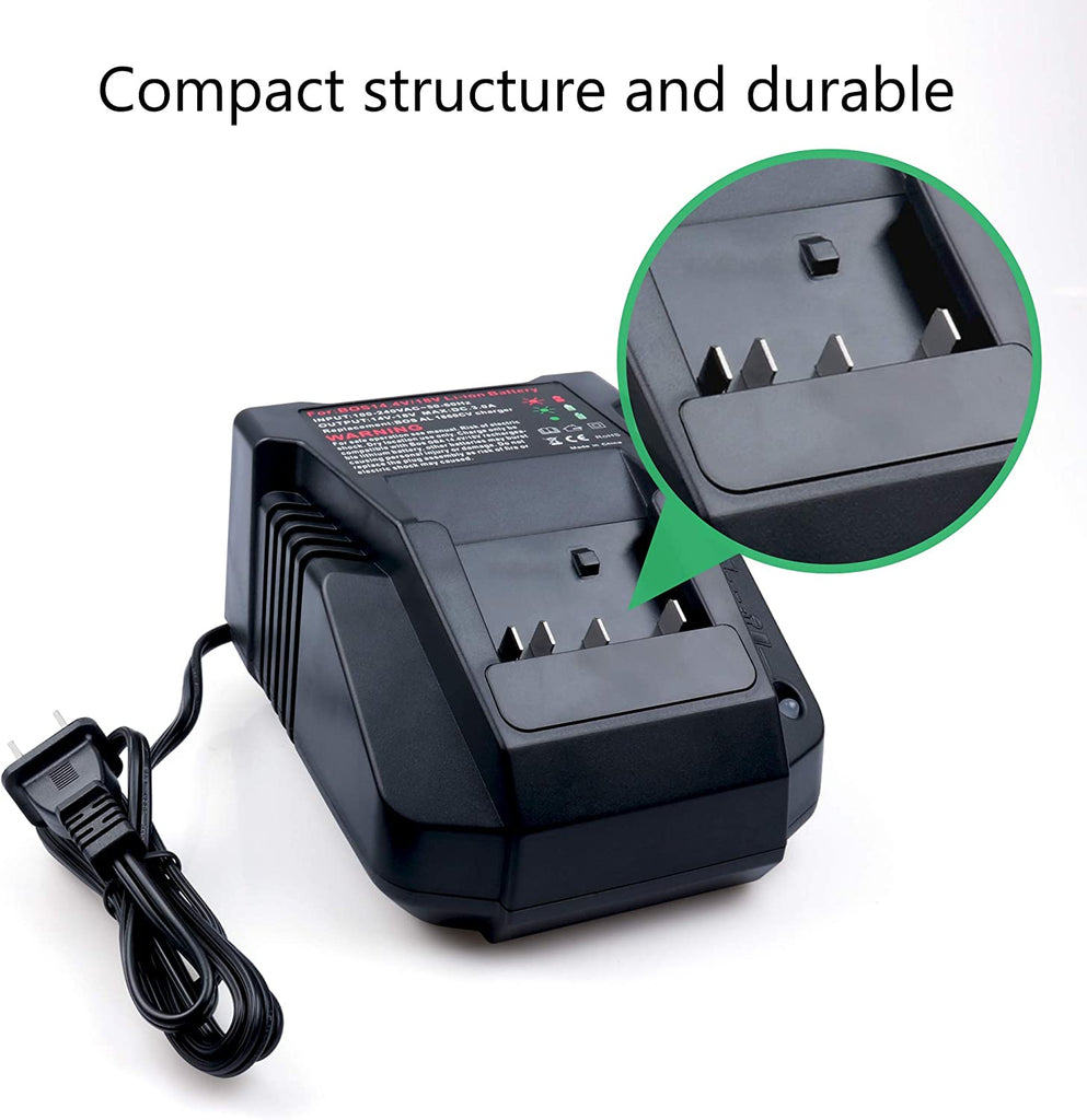 Replacement Battery Charger and Decker 14.4v- Battery, Size: As described, Black