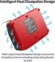 craftsman battery charger with intelligent heat dissipation design