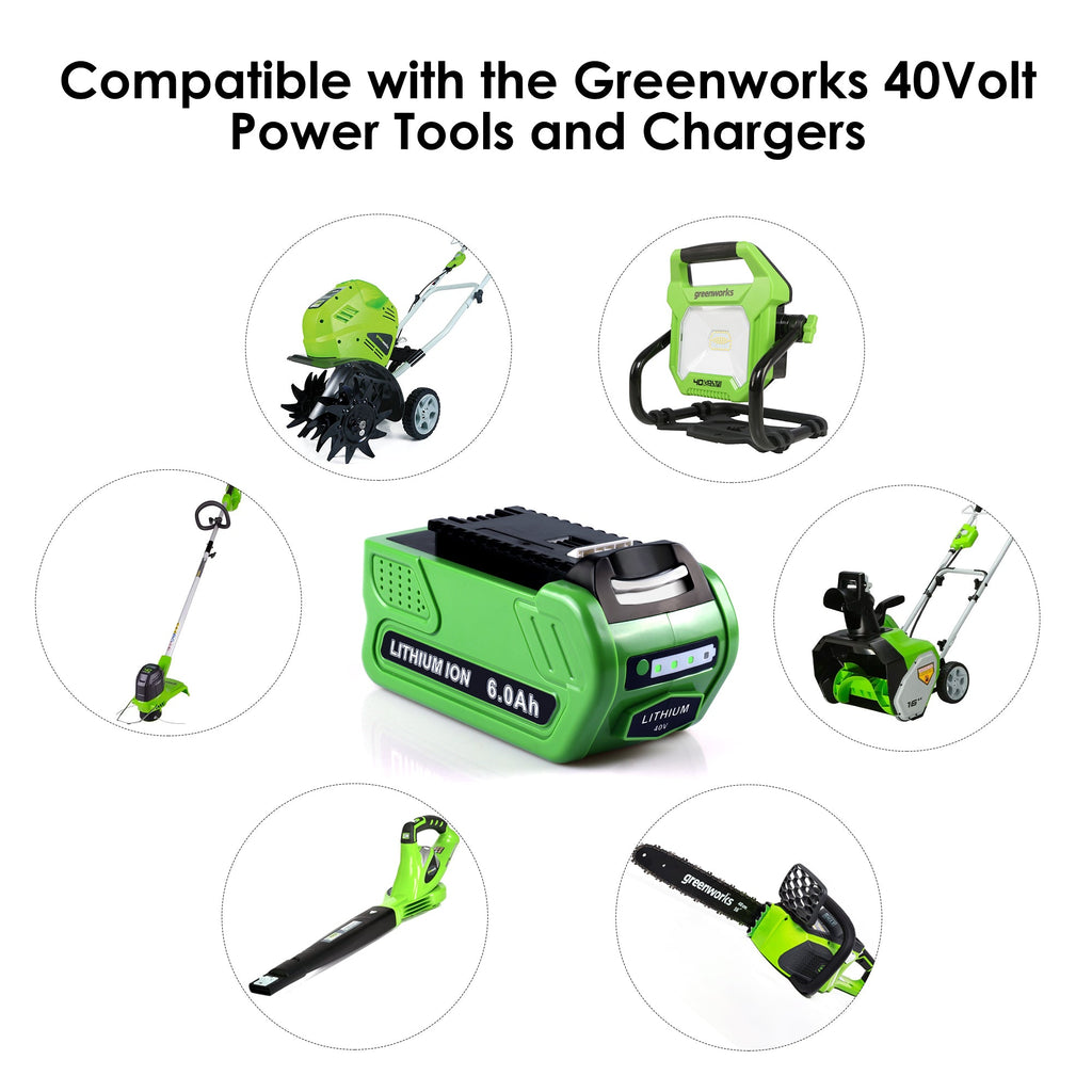 Upgraded Greenworks 40V Battery