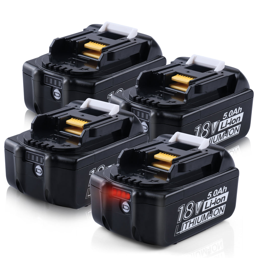 18V 5.0Ah Li-Ion BL1850B Replacement Battery For Makita - 10packs