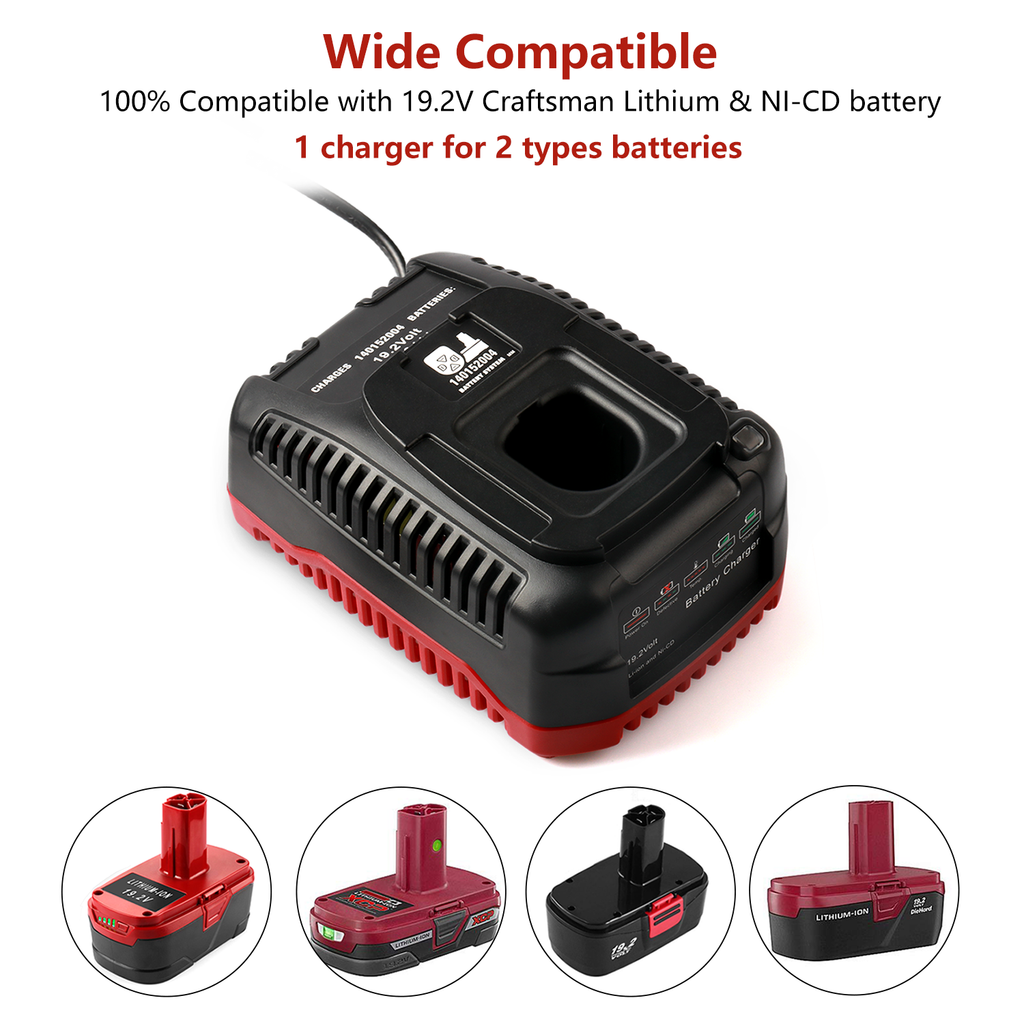 craftsman 19.2 volt battery charger 100% compatible with genuine craftsman battery