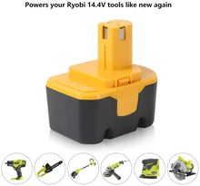 14.4V 3.0Ah Ni-MH 130224010 Replacement Battery For Ryobi - 2packs