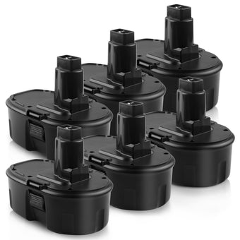 18V 3.6Ah Ni-Mh DC9096 Replacement Battery For Dewalt - 6packs