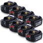 18V 5.0Ah Li-Ion BL1850B Replacement Battery For Makita - 8packs
