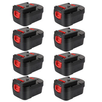 14.4V 3.0Ah NiMH HPB14 Replacement Battery For Black & Decker - 8packs