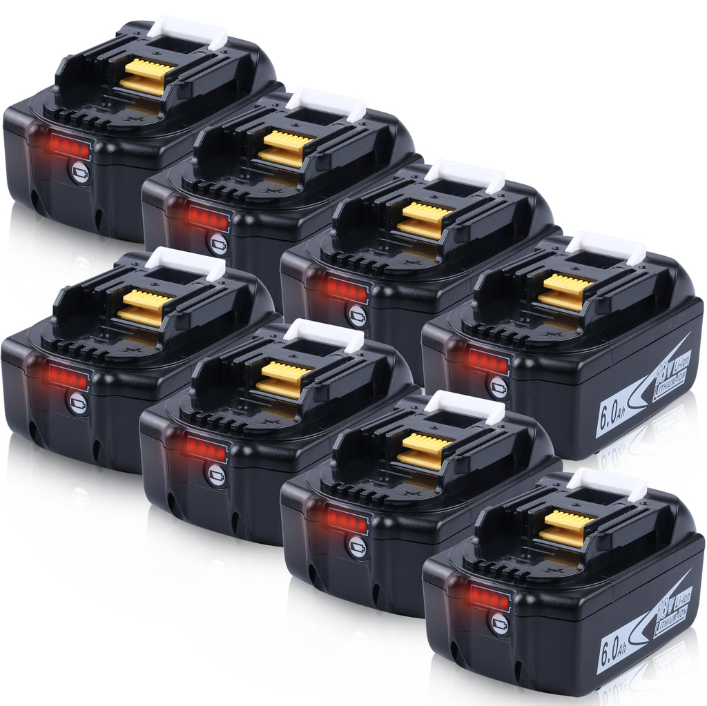 8 packs BL1860B Replacement Battery For Makita
