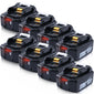 18V 6.0Ah Li-Ion BL1860B Replacement Battery For Makita - 8packs
