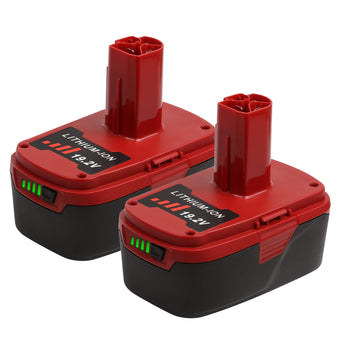 Craftsman C3 19.2V 4.0Ah Li-Ion 130211004 Replacement Battery 2packs and 9.6V-19.2V 2.0A Li-ion & NI-CD 140152004 Replacement Battery Charger